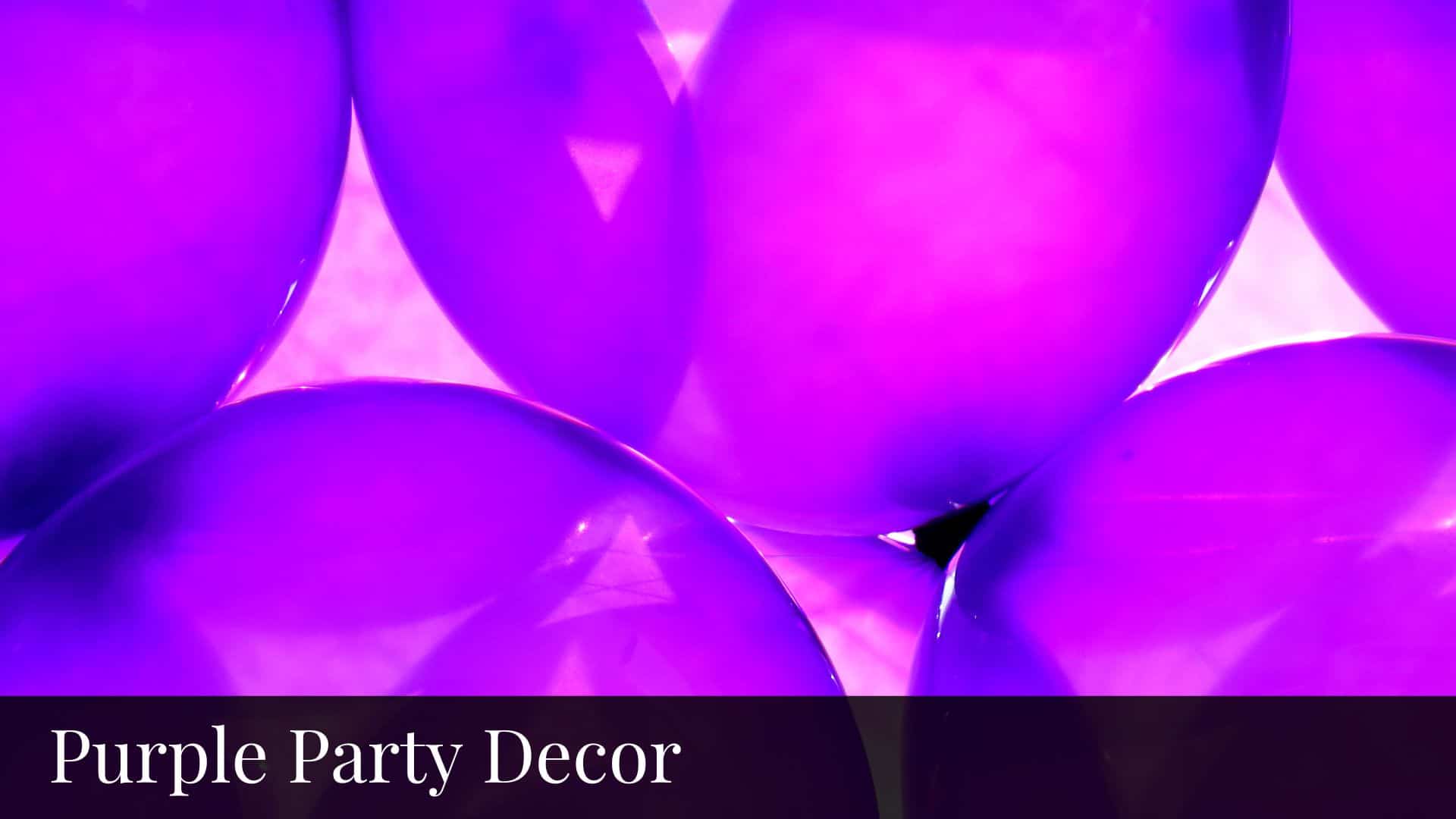 Purple Party Decor - Bluebombay.com